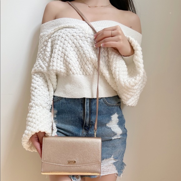 🩷 Kate Spade Rose Gold Crossbody - Picture 2 of 8